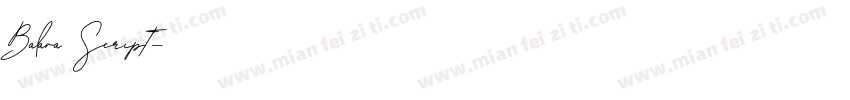 Balava Script字体转换